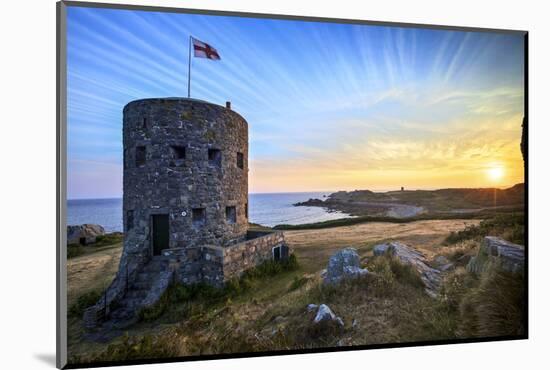 Sunrise at Martello Tower No 5, L'Ancresse Bay, Guernsey, Channel Islands-Neil Farrin-Mounted Photographic Print