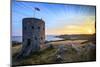 Sunrise at Martello Tower No 5, L'Ancresse Bay, Guernsey, Channel Islands-Neil Farrin-Mounted Photographic Print