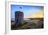 Sunrise at Martello Tower No 5, L'Ancresse Bay, Guernsey, Channel Islands-Neil Farrin-Framed Photographic Print