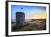 Sunrise at Martello Tower No 5, L'Ancresse Bay, Guernsey, Channel Islands-Neil Farrin-Framed Photographic Print