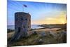 Sunrise at Martello Tower No 5, L'Ancresse Bay, Guernsey, Channel Islands-Neil Farrin-Mounted Photographic Print