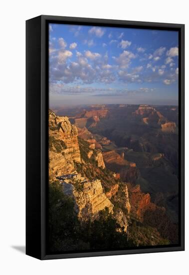 Sunrise at Mather Point, South Rim, Grand Canyon Nat'l Park, UNESCO Site, Arizona, USA-Peter Barritt-Framed Stretched Canvas