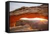 Sunrise at Mesa Arch, Canyonlands National Park, Utah-Matt Jones-Framed Stretched Canvas