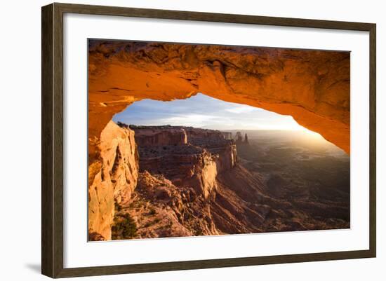 Sunrise at Mesa Arch, Canyonlands National Park, Utah-Matt Jones-Framed Photographic Print