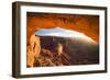 Sunrise at Mesa Arch, Canyonlands National Park, Utah-Matt Jones-Framed Photographic Print