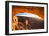 Sunrise at Mesa Arch, Canyonlands National Park, Utah-Matt Jones-Framed Photographic Print