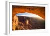 Sunrise at Mesa Arch, Canyonlands National Park, Utah-Matt Jones-Framed Photographic Print