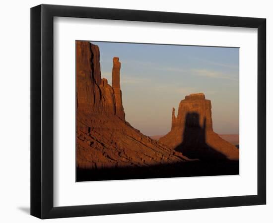 Sunrise at Mitten, Monument Valley, Utah, USA-Joanne Wells-Framed Photographic Print