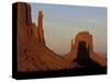 Sunrise at Mitten, Monument Valley, Utah, USA-Joanne Wells-Stretched Canvas