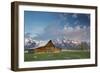 Sunrise At Mormon Row In Grand Teton National Park-Liam Doran-Framed Photographic Print