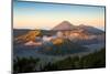 Sunrise at Mount Bromo Volcano, the Magnificent View of Mt. Bromo Located in Bromo Tengger Semeru N-TWStock-Mounted Photographic Print