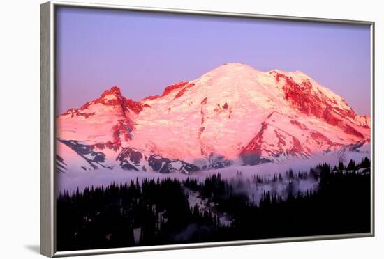 Sunrise at Mount Rainier-Douglas Taylor-Framed Photographic Print