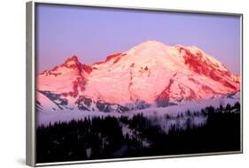 Sunrise at Mount Rainier-Douglas Taylor-Framed Photographic Print