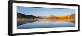 Sunrise at Oxbow Bend in fall, Grand Teton National Park, Wyoming-Richard & Susan Day-Framed Photographic Print