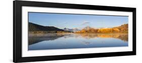 Sunrise at Oxbow Bend in fall, Grand Teton National Park, Wyoming-Richard & Susan Day-Framed Photographic Print