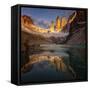 Sunrise at Paine Towers-April Xie-Framed Stretched Canvas