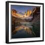 Sunrise at Paine Towers-April Xie-Framed Giclee Print