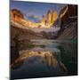 Sunrise at Paine Towers-April Xie-Mounted Giclee Print