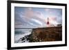 Sunrise at Portland Bill Lighthouse, Dorset England UK-Tracey Whitefoot-Framed Photographic Print