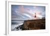 Sunrise at Portland Bill Lighthouse, Dorset England UK-Tracey Whitefoot-Framed Photographic Print