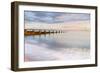 Sunrise at Portobello Beach, Edinburgh, East Lothian, Scotland, United Kingdom, Europe-Karen Deakin-Framed Photographic Print