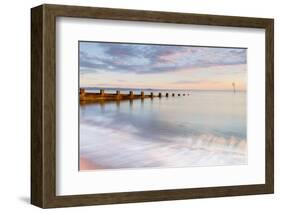 Sunrise at Portobello Beach, Edinburgh, East Lothian, Scotland, United Kingdom, Europe-Karen Deakin-Framed Photographic Print