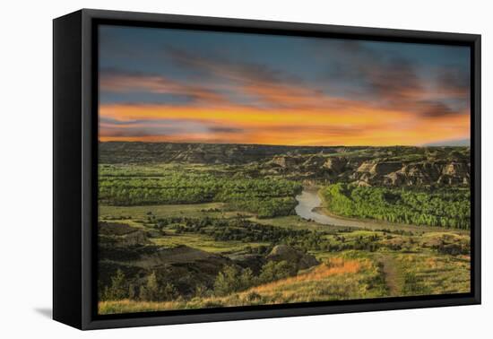 Sunrise at River Bend Overlook-Galloimages Online-Framed Stretched Canvas