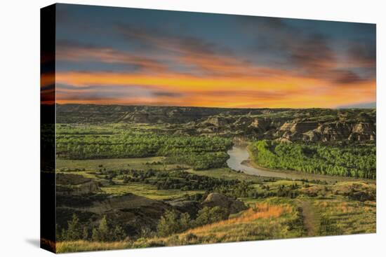 Sunrise at River Bend Overlook-Galloimages Online-Stretched Canvas
