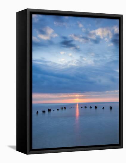 Sunrise at Sandsend on the North Yorkshire Coast, Yorkshire-John Potter-Framed Stretched Canvas