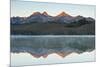 Sunrise at Sawtooth Mts, Little Redfish Lake, Stanley, Idaho-Michel Hersen-Mounted Photographic Print
