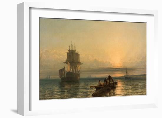 Sunrise at Sea, 1861–-66-Henry Dawson-Framed Giclee Print