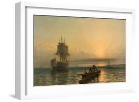 Sunrise at Sea, 1861–-66-Henry Dawson-Framed Giclee Print