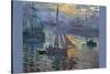 Sunrise At Sea-Claude Monet-Stretched Canvas