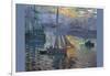 Sunrise At Sea-Claude Monet-Framed Art Print