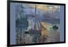 Sunrise At Sea-Claude Monet-Framed Art Print