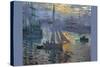 Sunrise At Sea-Claude Monet-Stretched Canvas