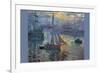 Sunrise At Sea-Claude Monet-Framed Premium Giclee Print