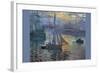 Sunrise At Sea-Claude Monet-Framed Art Print