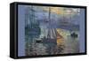 Sunrise at Sea-Claude Monet-Framed Stretched Canvas