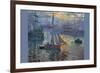 Sunrise at Sea-Claude Monet-Framed Premium Giclee Print