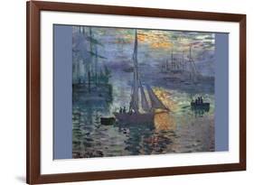 Sunrise at Sea-Claude Monet-Framed Premium Giclee Print