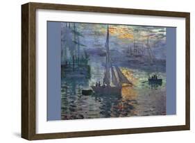 Sunrise at Sea-Claude Monet-Framed Art Print