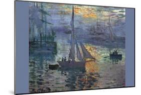 Sunrise at Sea-Claude Monet-Mounted Art Print