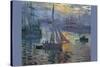 Sunrise at Sea-Claude Monet-Stretched Canvas