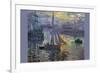 Sunrise At Sea-Claude Monet-Framed Art Print