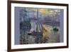 Sunrise At Sea-Claude Monet-Framed Art Print