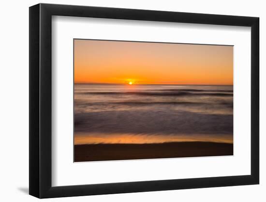 Sunrise at Shelly Beach, Caloundra, Sunshine Coast, Queensland, Australia-Mark A Johnson-Framed Photographic Print