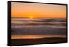 Sunrise at Shelly Beach, Caloundra, Sunshine Coast, Queensland, Australia-Mark A Johnson-Framed Stretched Canvas