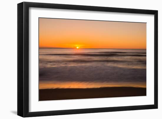 Sunrise at Shelly Beach, Caloundra, Sunshine Coast, Queensland, Australia-Mark A Johnson-Framed Photographic Print