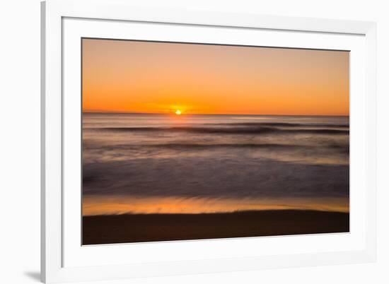 Sunrise at Shelly Beach, Caloundra, Sunshine Coast, Queensland, Australia-Mark A Johnson-Framed Photographic Print